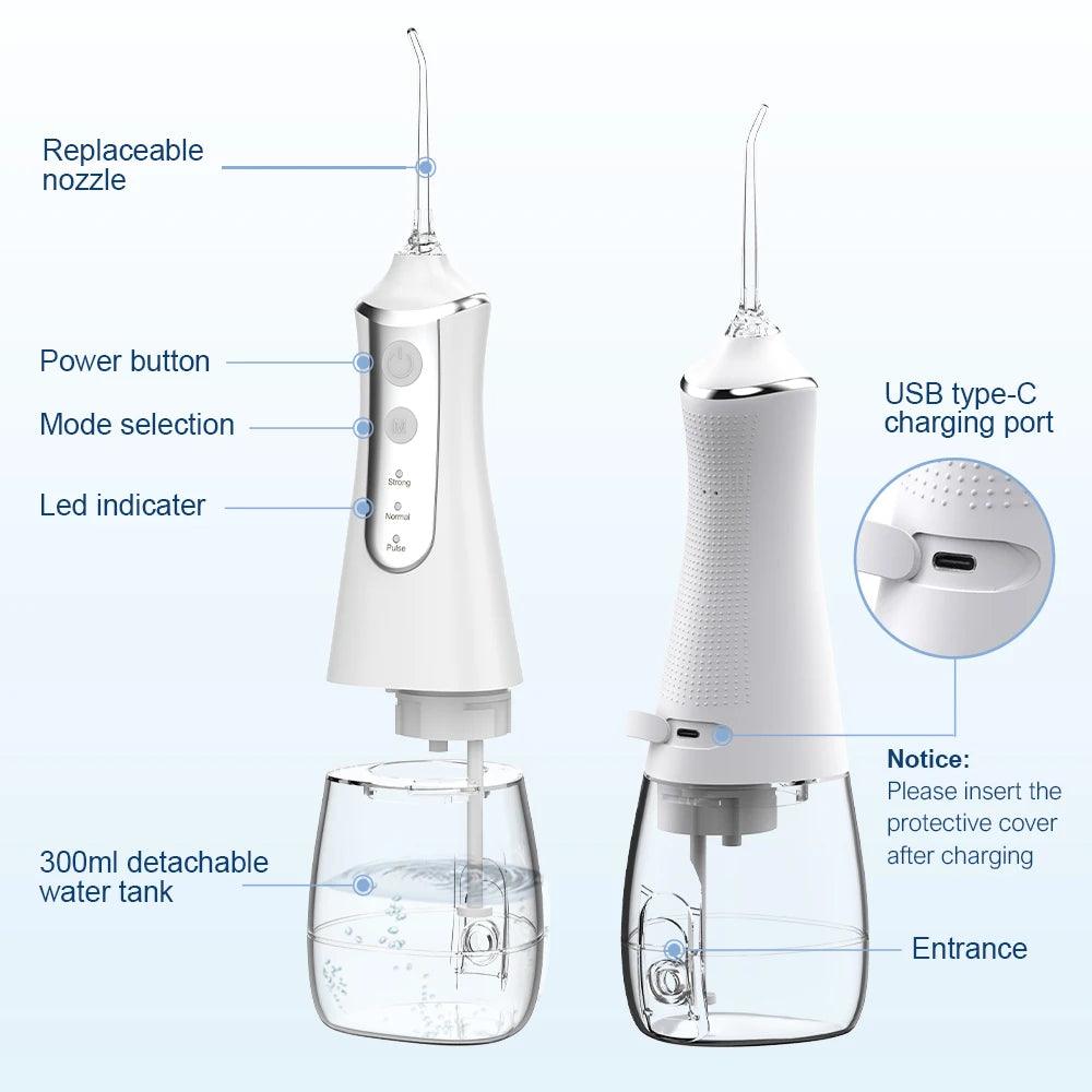 Water Flosser with 5 Nozzles